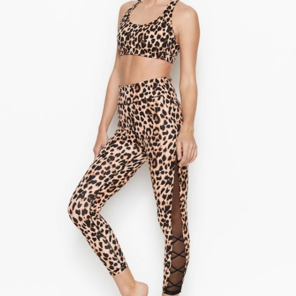 Victoria secret Flow on point 3pc Bundle leopard Set